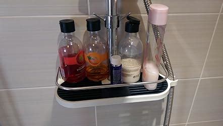 Leefe Space Aluminum Shower Caddy Shelf Rack Organizer With Rail