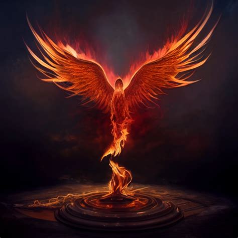 A Phoenix Rising From The Ashes Hyper Realistic Midjourney