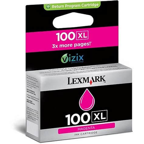 Cartucho De Tinta Lexmark 100Xl Magenta 14N1070 Original MecSupri A