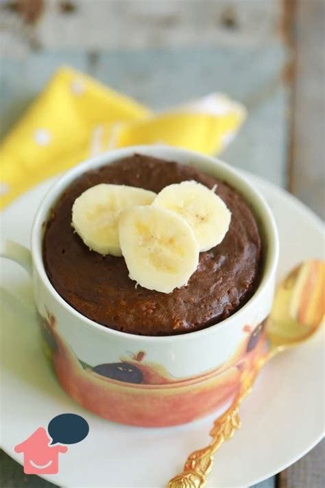 Bolo De Caneca Vegano Banana E Cacau Mug Recipes Banana Mug Cake