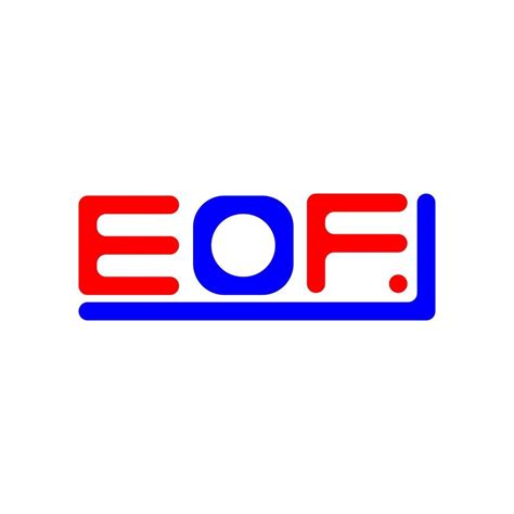 EOF letter logo creative design with vector graphic, EOF simple and ...