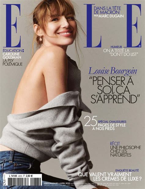 LOUISE BOURGOIN In Elle Magazine France April 2023 HawtCelebs