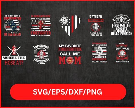 30 Firefighter Svg Dxf Maltese Cross Svg Png Fireman Bundle Svg Rescue