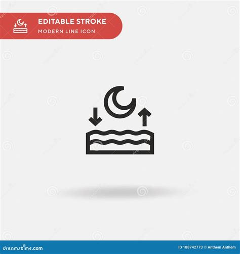 Tide Simple Vector Icon. Illustration Symbol Design Template for Web ...