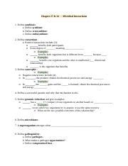 Micro Exam 4 Study Guide Docx Chapter 27 34 Microbial