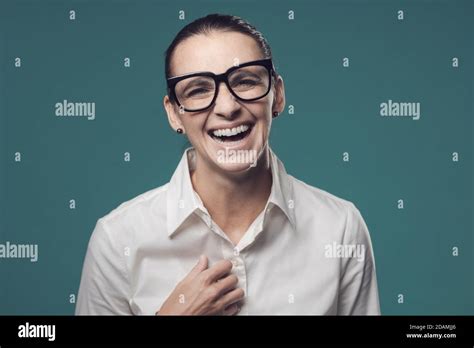 Woman Laughing Out Loud Hi Res Stock Photography And Images Alamy