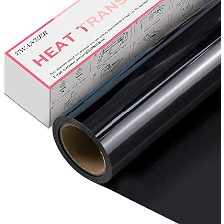 YRYM HT Heat Transfer Vinyl 12 X 5ft Black Premium HTV Vinyl Roll