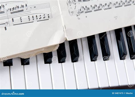 Musical Notes Sheet and Piano Stock Image - Image of piano, orchestra ...