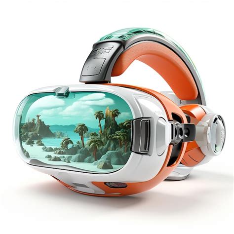 Premium Ai Image Immersive 3d Cartoon Virtual Reality Headset On