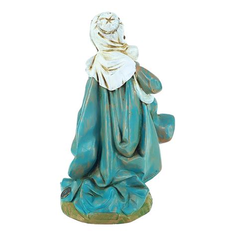 Statuina Madonna Artigianale Italiana Fontanini Per Serie Da 30 Cm