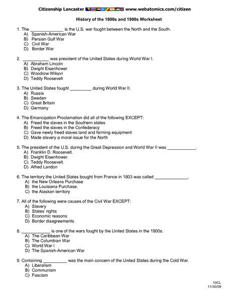 America The History Of Us Worksheets America The Story Of Us