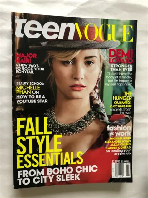 Teen Vogue 112013 Demi Lovato Willow Shields Alexa Chung Chelsea Tyler £778 Picclick Uk