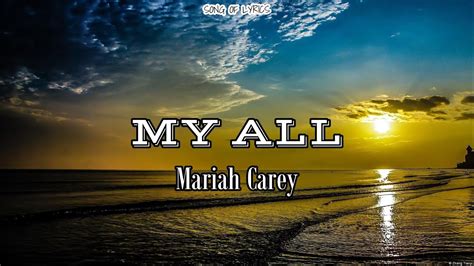 My All Mariah Carey Lyrics Terjemahan Youtube