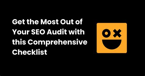 Seo audit checklist