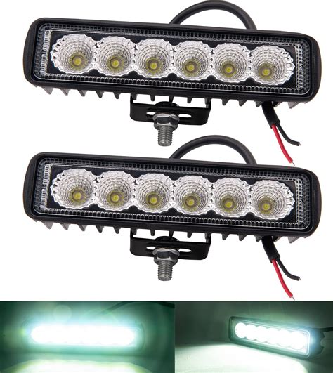 Amazon Willpower Pcs Inch W Single Row Led Light Bar Low