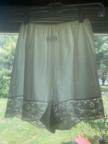 Vintage Van Raalte Sheer Nylon Pettipants White Slip Lace Insert