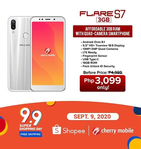 Deal Cherry Mobile Flare S Gb With Usb C And Four Cameras Is Down To