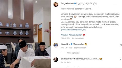 Resmi Mualaf Fitri Salhuteru Doakan Kekasih Nikita Mirzani Jadi Kepala