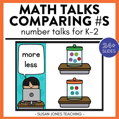 Number Talks Comparing Numbers Math Talks For Kindergarten And First Grade Susan Jones Teaching