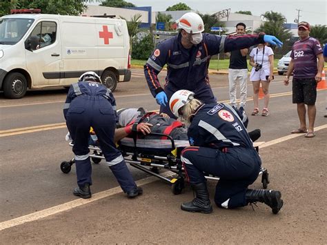 Motociclista Fica Em Estado Grave Em Acidente Na Pr Em Santa Helena