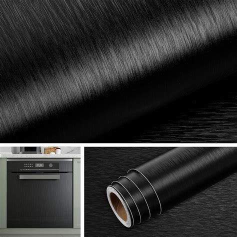 Livelynine Cmx M Contact Paper Black Peel And Stick Wallpaper For