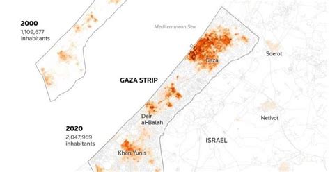 خريطة تكشف توزع الكثافة السكانية في قطاع غزة سكاي نيوز عربية