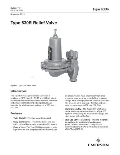 EZR Series Pressure Reducing Regulator FISHER REGULATORS PDF