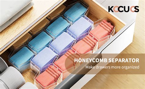 Amazon Adjustable Honeycomb Drawer Dividers Desk Drawer Organizer