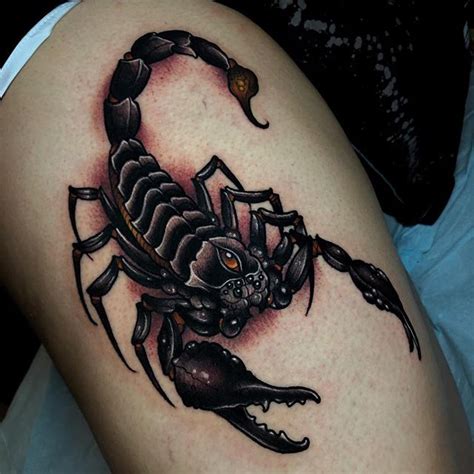 Sint Tico Foto Tatuaje De Escorpion En El Cuello Lleno