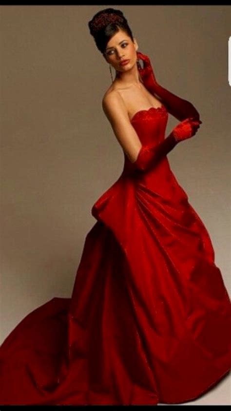 45 Glamorous Red Dress Ideas To Makes You Look Stunning Red Wedding