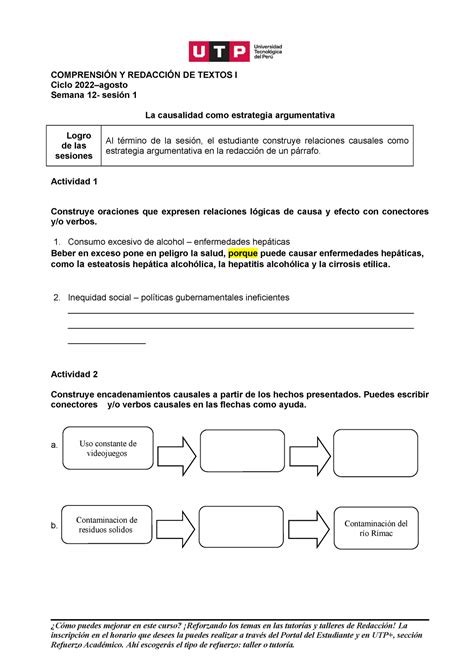 S12 S1 La Causalidad Como Estrategia Discursiva Material 2022 Agosto