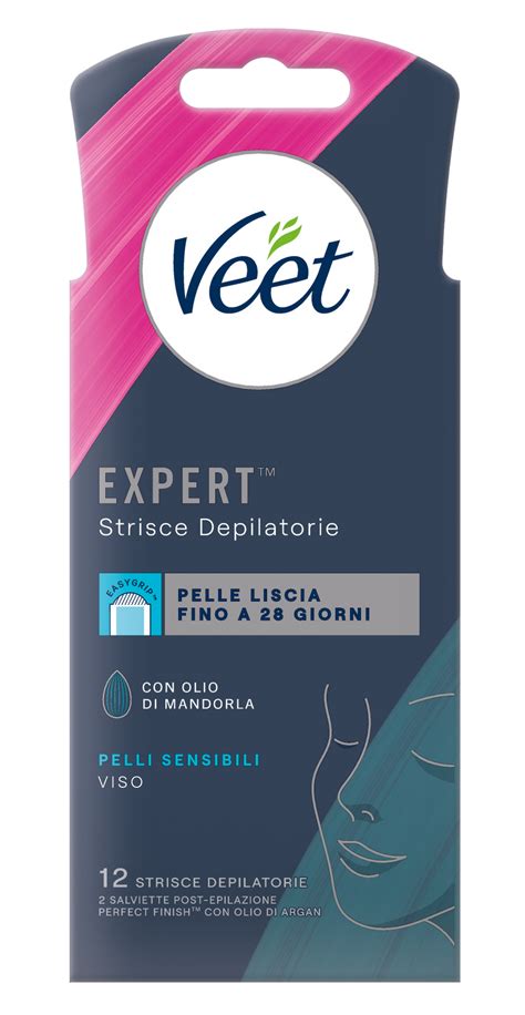 Strisce Depilatorie Viso Pelli Sensibili Veet Expert Veet