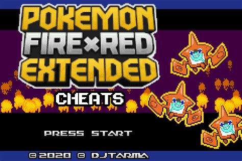 Pokemon Fire Red Extended Cheats Pokéharbor