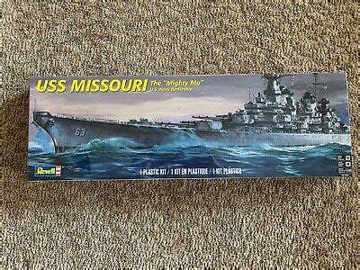 Revell USS MISSOURI The Mighty Mo 1 720 Scale Kit 5010 NEW 1983 USA EBay