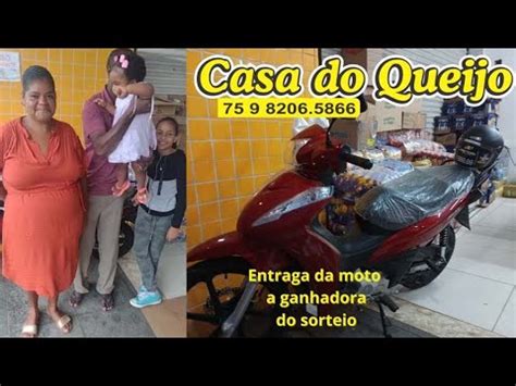 Entrega Da Moto A Ganhadora Do Sorteio Youtube