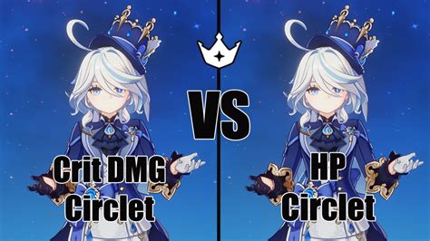 Furina Hp Circlet Vs Crit Dmg Circlet Genshin Impact Youtube