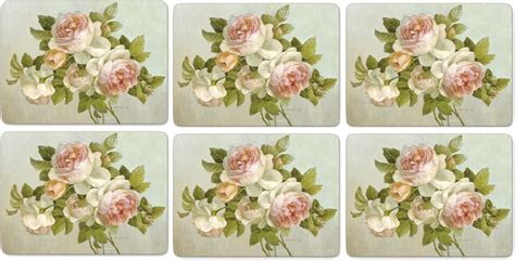 Amazon Pimpernel Antique Rose Placemats Set Of 6 Home Kitchen