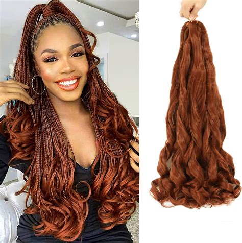 French Curly Braiding Hair Ginger French Curl Braiding Hair 30 Inch 7