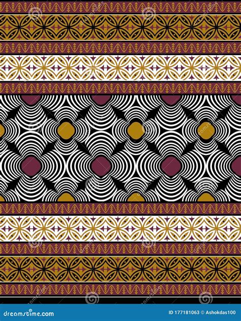 Textile Traditional Paisley Allover Pattern Design Art For Fabric Stock