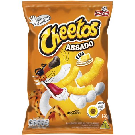 Salgadinho De Milho Assado Lua Com Queijo Parmesão Elma Chips Cheetos Pacote 140g Comper