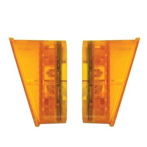 71 72 Chevy Gmc Ck Truck Amber Led Park Parking Light Lamp Lens Pair 1971 1972 Ebay