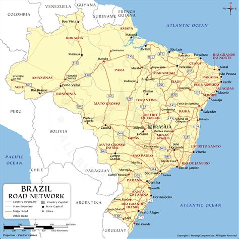 Brazil Road Map Hd