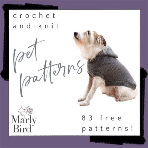 Free Pet Patterns To Knit And Crochet Marly Bird