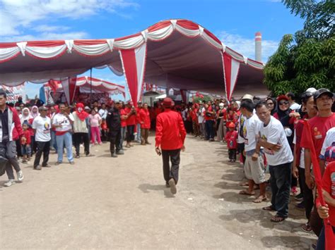 Ribuan Pendukung Amin Napitupulu Calon Anggota Dprd Kota Cilegon Sambut