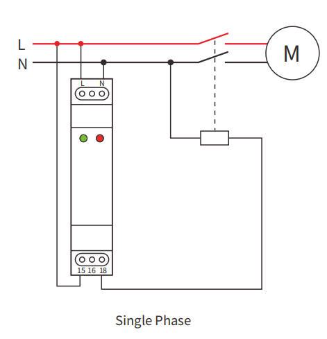 EKR8 7 Relé de protección de monitoreo de voltaje monofásico ajustable