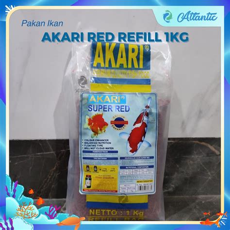 Jual Refill Akari Red Spirulina 1 KG 1kg Pakan Pelet Ikan Hias Tropis