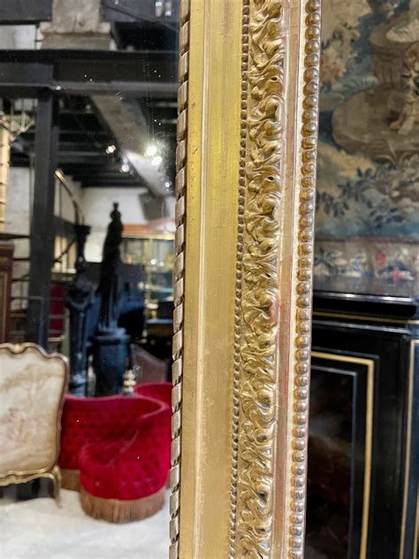 Proantic Miroir De Style Louis XVI En Bois Doré Dépoque Napoléo