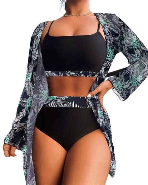 Savvy And Selah Piece Swimsuits For Women Printed Bikini Set With