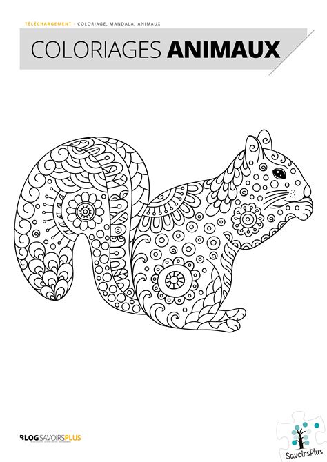 T L Chargement Coloriages Mandalas Animaux Le Blog Savoirsplus