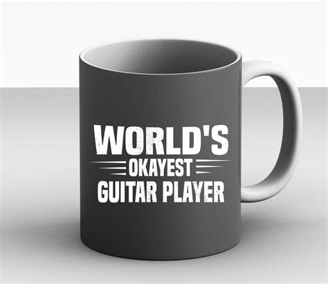 World S Okayest Guitar Player Gift Ideas Funny Guitar Music Guitarist